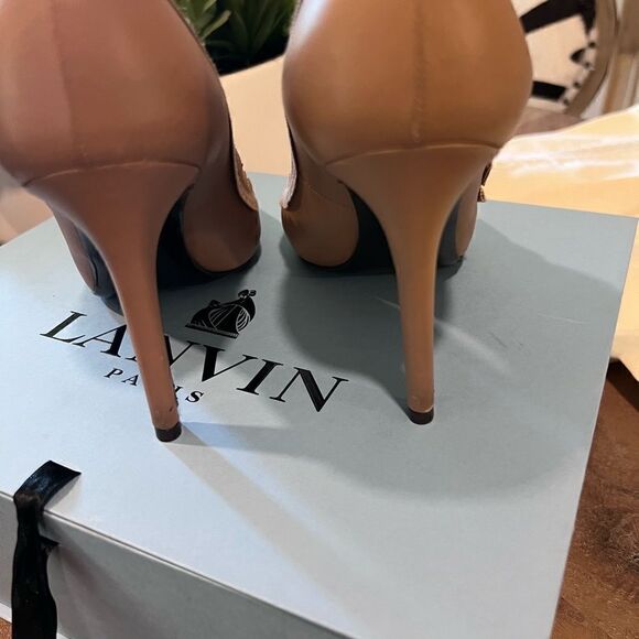 Lanvin  grograin trim heels excellent condition size 9 - Picture 9 of 15